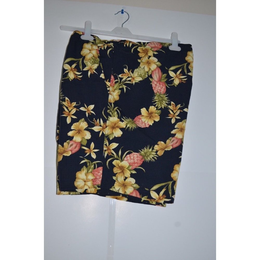 TOMMY BAHAMA Men's Floral Swim Trunks Board Shorts Green Size‎ XL  Pineapple
